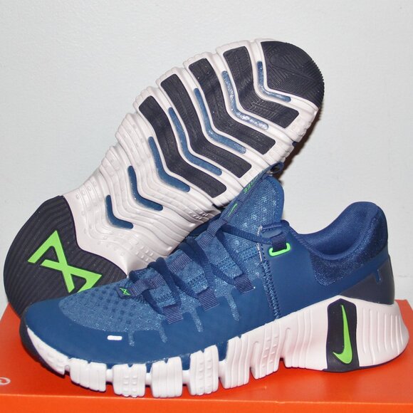 Nike Free Metcon 5 Training Shoes Mens 9 10.5 11.5 Court Blue Green main image 6